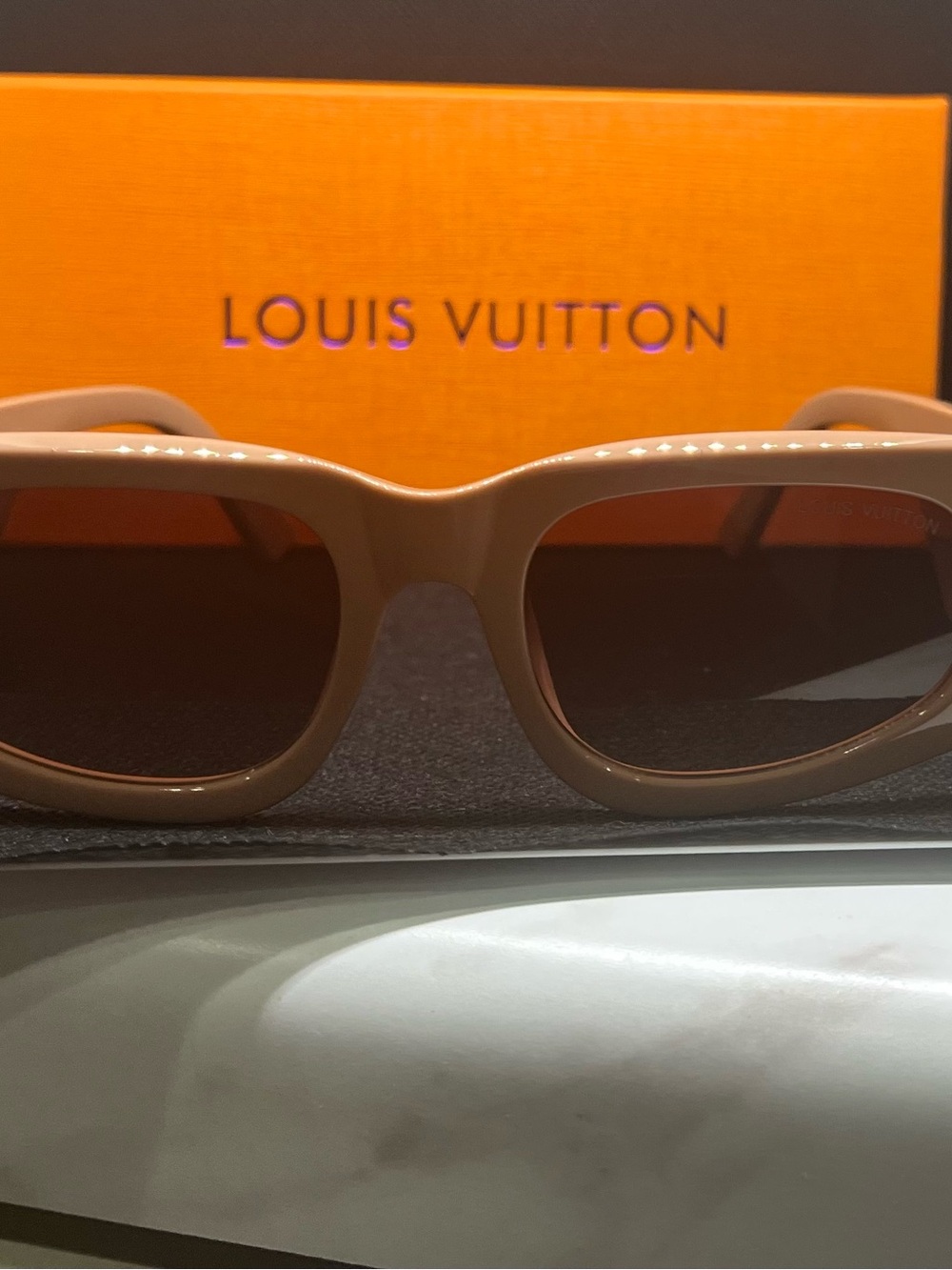Louis Vuitton Women's Brown Rectangle Sunglasses